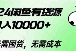 （10338期）2024闲鱼有货源，月入10000+2024闲鱼有货源，月入10000+