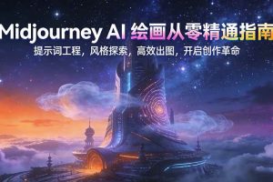 (17118期)Midjourney AI绘画从零精通指南:提示词工程,风格探索,高效出图,开启创作革命